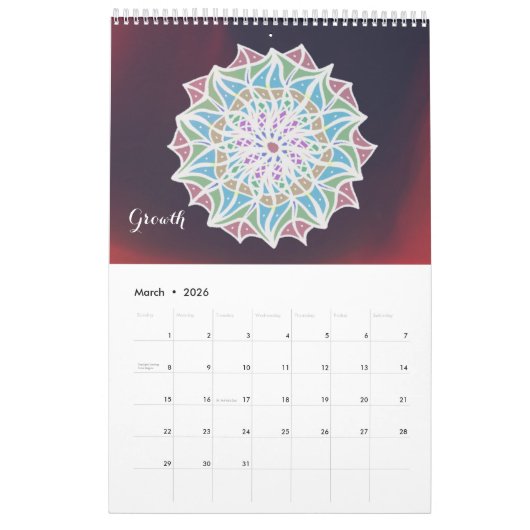 Mandala Kalender (Mär 2026)