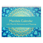 Mandala-Kalender mit monatlichen Geburtssteinen Kalender (Titelbild)