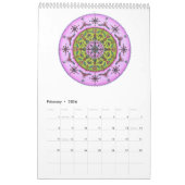 Mandala-Kalender (Zeichnungen) Wandkalender (Feb 2026)