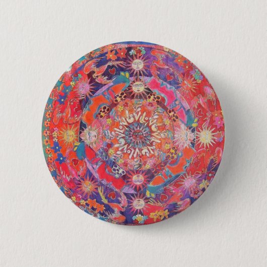 Mandala Kaliforniens Daz e Button (Vorderseite)