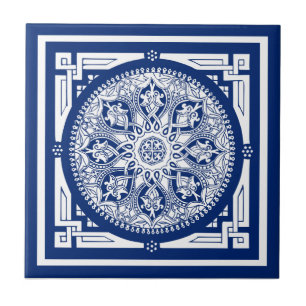 Mandala-Karo Fliese