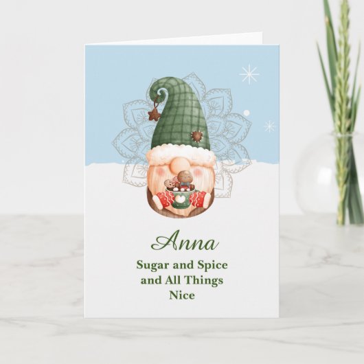 Mandala-Karte für Zucker und Gewürz Karte (Vorderseite)