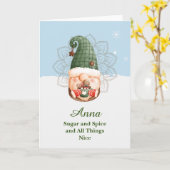 Mandala-Karte für Zucker und Gewürz Karte (Gelbe Blume)