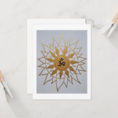 Mandala Karte white (Vorderseite/Rückseite Beispiel)