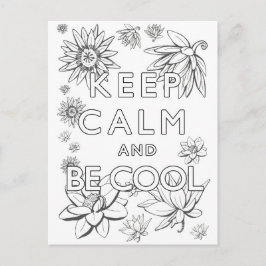 Mandala Keep Calm and be cool Postkarte
