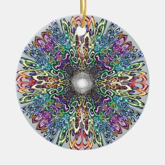 Mandala Keramik Ornament (Vorne)
