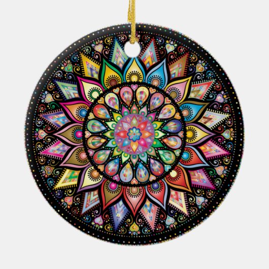 Mandala Keramik Ornament (Hinten)