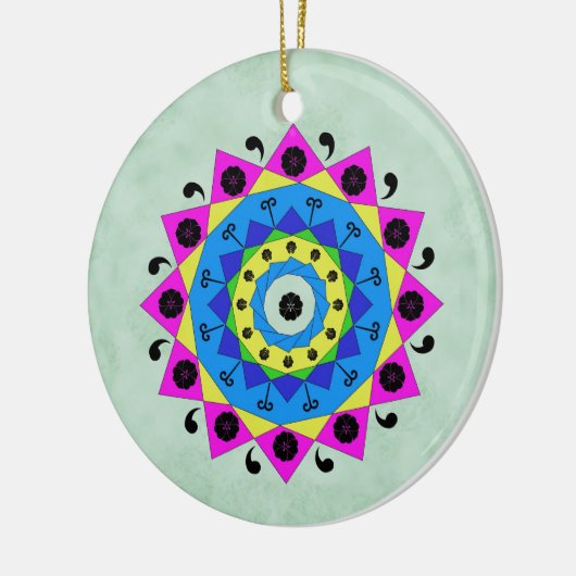 Mandala Keramik Ornament (Links)