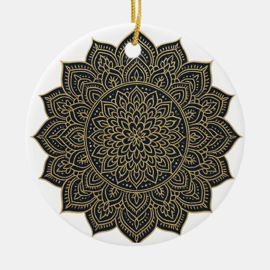 Mandala Keramik Ornament (Vorne)