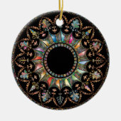 Mandala Keramik Ornament (Vorne)
