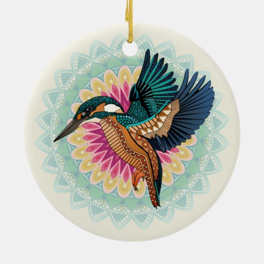 Mandala Keramik Ornament (Hinten)