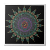 Mandala Keramik Tile Fliese (Vorderseite)