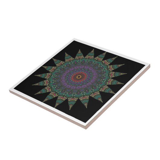 Mandala Keramik Tile Fliese (Seite)