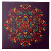 Mandala Keramik Tile Fliese (Vorderseite)