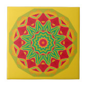 Mandala Keramik Tile Fliese (Vorderseite)