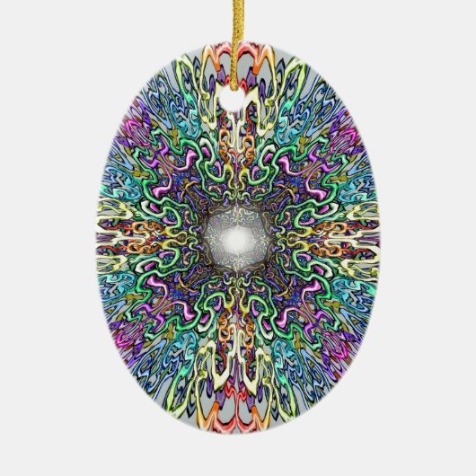 Mandala Keramikornament (Vorne)