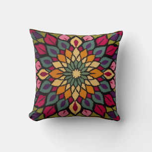 Mandala Kilim Lumbar Pillows: Artisanal Beauty Kissen
