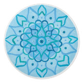 Mandala Knob Keramikknauf (Vorderseite)