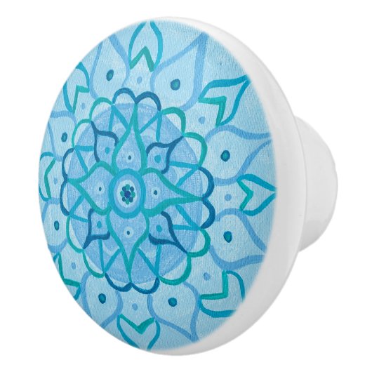 Mandala Knob Keramikknauf (Rechts)