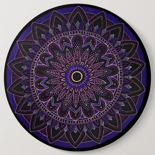Mandala-Knopf Button (Vorderseite)