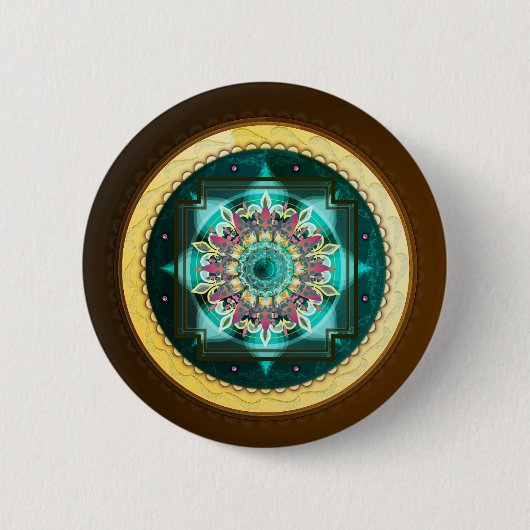 Mandala-Knopf Button (Vorderseite)