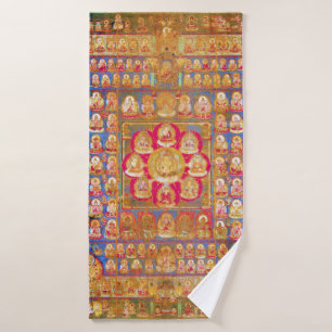 Mandala Kosmisches Diagramm für Meditation Badehandtuch