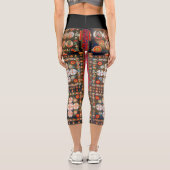 Mandala Kosmisches Diagramm für Meditation Capri Leggings (Rückseite)