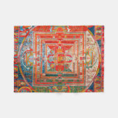 Mandala Kosmisches Diagramm für Meditation Fleecedecke (Vorderseite (Horizontal))