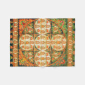 Mandala Kosmisches Diagramm für Meditation Fleecedecke (Vorderseite (Horizontal))