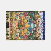 Mandala Kosmisches Diagramm für Meditation Fleecedecke (Vorderseite (Horizontal))