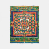 Mandala Kosmisches Diagramm für Meditation Fleecedecke (Vorderseite)