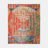 Mandala Kosmisches Diagramm für Meditation Fleecedecke (Vorderseite)