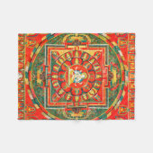 Mandala Kosmisches Diagramm für Meditation Fleecedecke (Vorderseite (Horizontal))