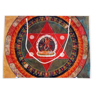Mandala Kosmisches Diagramm für Meditation Große Geschenktüte