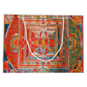 Mandala Kosmisches Diagramm für Meditation Große Geschenktüte (Rückseite)