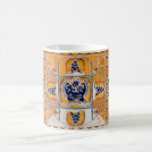 Mandala Kosmisches Diagramm für Meditation Kaffeetasse (Mittel)