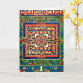 Mandala Kosmisches Diagramm für Meditation Karte (Gelbe Blume)