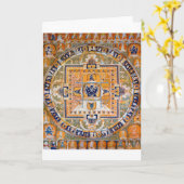 Mandala Kosmisches Diagramm für Meditation Karte (Gelbe Blume)