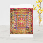 Mandala Kosmisches Diagramm für Meditation Karte (Gelbe Blume)