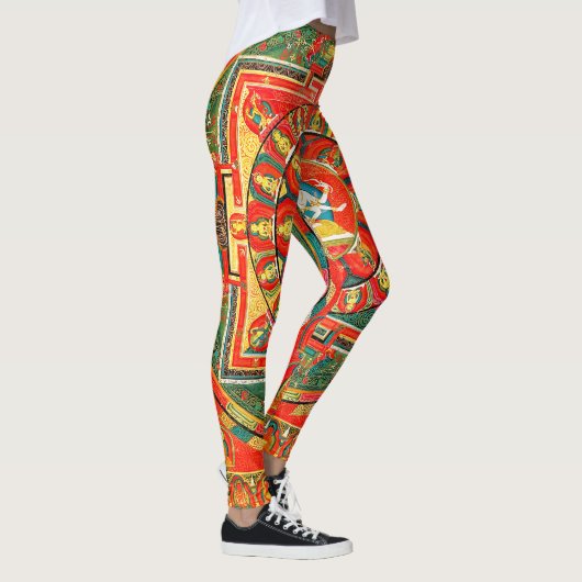 Mandala Kosmisches Diagramm für Meditation Leggings (Rechts)