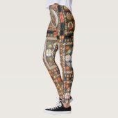 Mandala Kosmisches Diagramm für Meditation Leggings (Links)