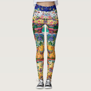 Mandala Kosmisches Diagramm für Meditation Leggings