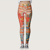 Mandala Kosmisches Diagramm für Meditation Leggings (Vorderseite)