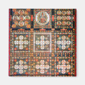 Mandala Kosmisches Diagramm für Meditation Magnet (Vorne)