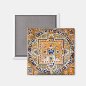Mandala Kosmisches Diagramm für Meditation Magnet (Vorderseite/Rückseite)
