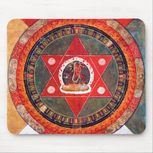 Mandala Kosmisches Diagramm für Meditation Mousepad