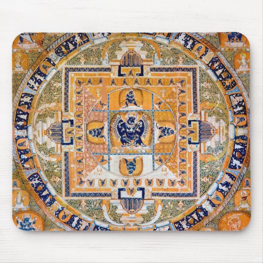 Mandala Kosmisches Diagramm für Meditation Mousepad (Vorne)