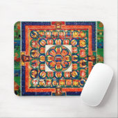 Mandala Kosmisches Diagramm für Meditation Mousepad (Mit Mouse)