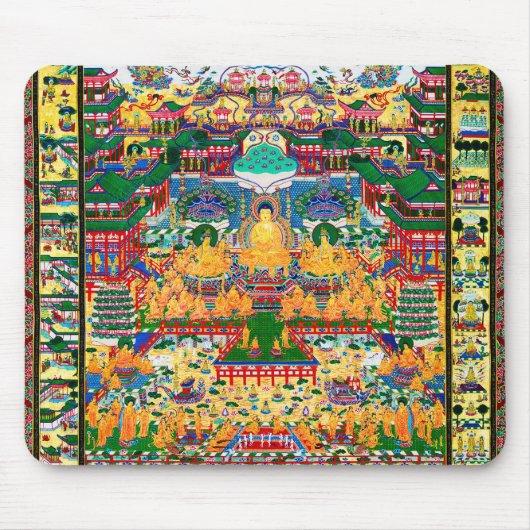 Mandala Kosmisches Diagramm für Meditation Mousepad (Vorne)