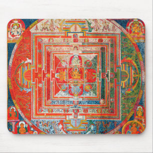 Mandala Kosmisches Diagramm für Meditation Mousepad